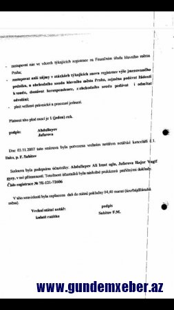 Əli Abdullayevin Çexiya paytaxtında şirkəti aşkarlandı - "MEDEKSPRESS"