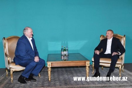 İlham Əliyev ilə Aleksandr Lukaşenkonun qeyri-rəsmi görüşü olub - YENİLƏNİB + FOTO