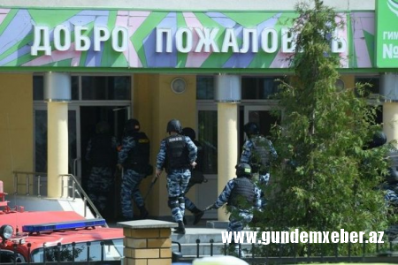 Rusiyada məktəbə hücum edənlərdən biri öldürülüb
