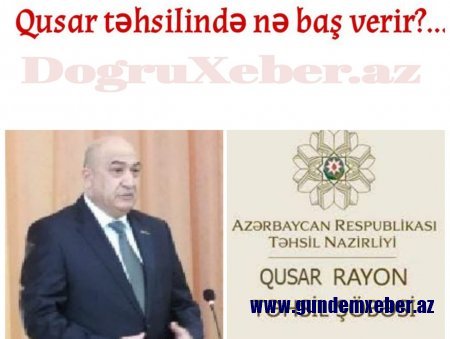 Qusar təhsilinin iç üzü: Şagirdlər önündə ədəbsizlik nümunəsi