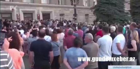 Xankəndində ermənilər ayağa qalxdı -VİDEO