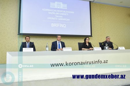 Operativ qərargah brifinq keçirir - CANLI YAYIM