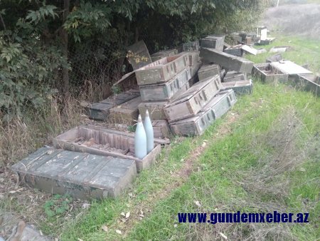 Xocavənddə ermənilərin atıb qaçdığı silah-sursat aşkarlanıb - FOTOLAR