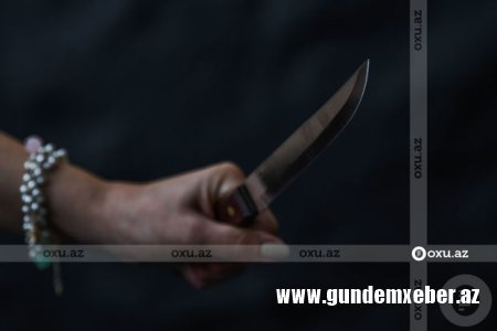 Bakıda qadının boğazı kəsildi