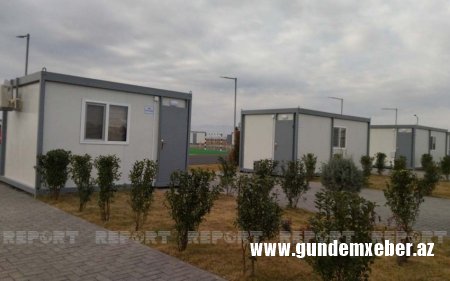 Ağdamda minaaxtaranlar üçün yeni mobil düşərgə salınıb