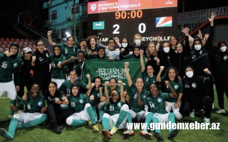 Səudiyyə Ərəbistanının qadın komandası ilk beynəlxalq matçında qalib gəlib