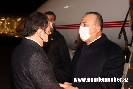 Mövlud Çavuşoğlu Bakıya gəlib - FOTO