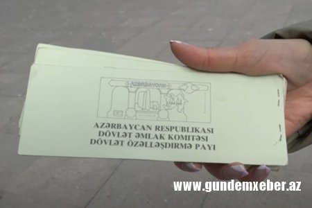 Özəlləşdirmə çekləri ilə bağlı deputatdan ŞAD XƏBƏR