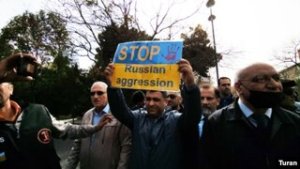 Bakıda aksiya: Rusiya aqressiyasına son!