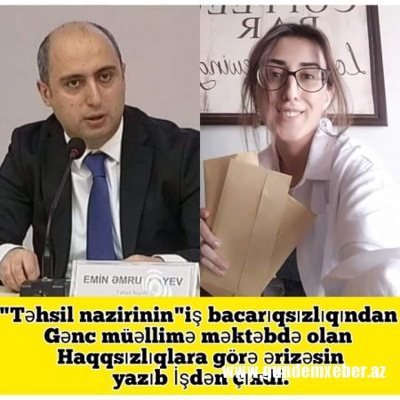 Təhsil nazirliyinin bacarıqsızlığından bezən gənc müəllim istefa verdi