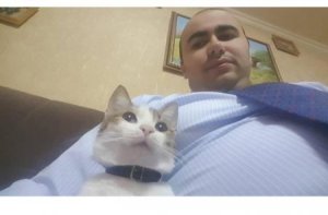 Əli Həsənovun oğlu məşhur pişiyini də ABŞ-a apardı - FOTO