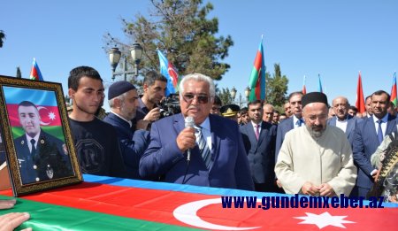 DAŞKƏSƏN ŞƏHİDİ NİHAD VERDİYEV SON MƏNZİLƏ YOLA SALINIB - Fotolar