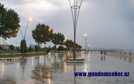 Yağış sabah da davam edəcək