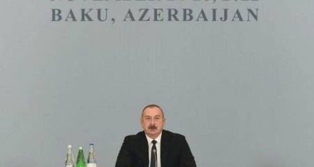 İlham Əliyevin beynəlxalq konfransda çıxışının tam mətni - Video