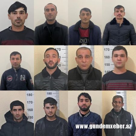 Ağcabədi polisi əməliyyat keçirdi: 20 nəfər saxlanıldı - FOTO