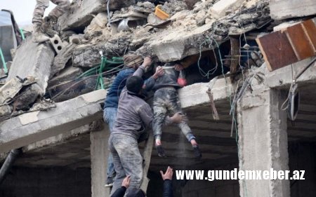 Suriyada da qurbanların sayı artır – Zəlzələdə 4 500 nəfərdən çox adam ölüb