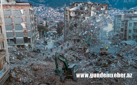 Türkiyədə zəlzələ nəticəsində ölənlərin sayı 44 218 nəfərə çatıb