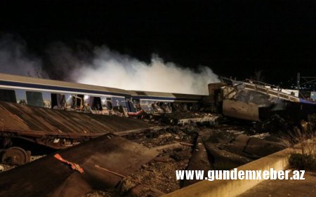 Yunanıstanda dəhşətli qatar qəzası: 32 nəfər öldü