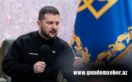 Zelenski Tbilisidə etiraz aksiyası keçirənlərə təşəkkür etdi