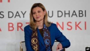 Ukraynanın birinci xanımı Olena Zelenskaya Birləşmiş Ərəb Əmirliklərinə səfər edib