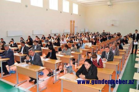 Direktor vəzifəsinə işə qəbul üzrə test imtahanları keçirilib - FOTO