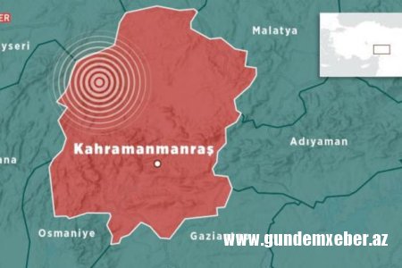 Kahramanmaraşda zəlzələ baş verib