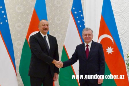Azərbaycan və Özbəkistan prezidentləri Füzuli rayonundadırlar