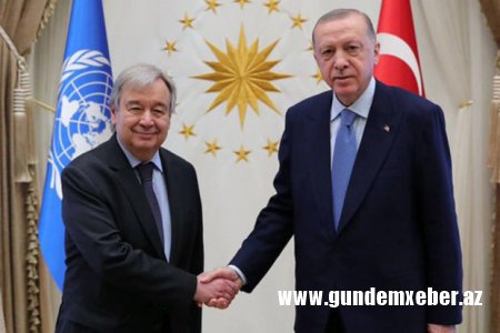 Ərdoğan və Quterreş İsrail-Fələstin münaqişəsini müzakirə ediblər