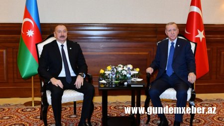 Astanada İlham Əliyevlə Ərdoğan arasında görüş keçirildi (YENİLƏNİB/FOTO)