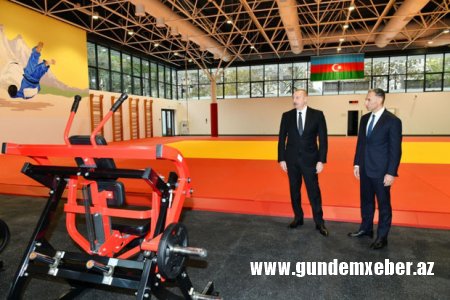 İlham Əliyev cüdo üzrə milli komandalar üçün Təlim-Məşq Mərkəzində yaradılan şəraitlə tanış olub