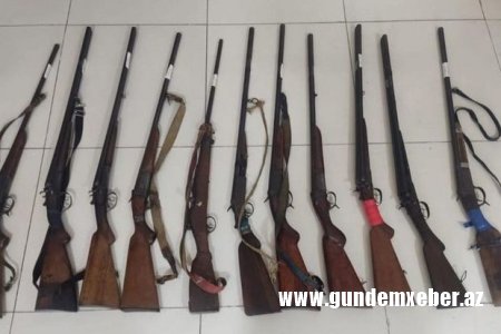 Cəlilabad sakinlərindən qanunsuz odlu silahlar təhvil götürülüb