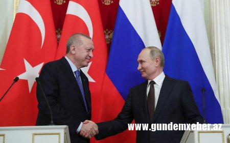 Ərdoğan Putini yenidən Rusiya prezidenti seçilməsi münasibətilə təbrik edib