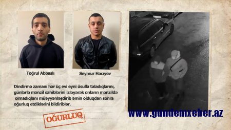 Bakıda 3 evdən qiymətli antik əşyalar və 30 min manatlıq qızıl oğurlayanlar saxlanılıb - FOTO/VİDEO