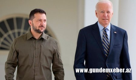 Zelenski Baydenlə Ukraynaya hərbi yardımı müzakirə edib