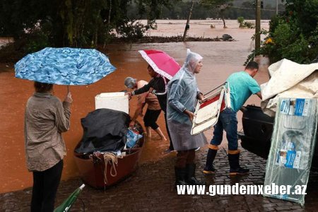 Braziliyada güclü daşqınlar olub: Ölən və itkin düşənlər var