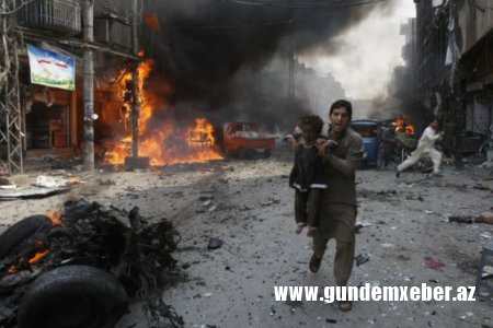Pakistanda yaşayış binasında partlayış: Ölənlər var