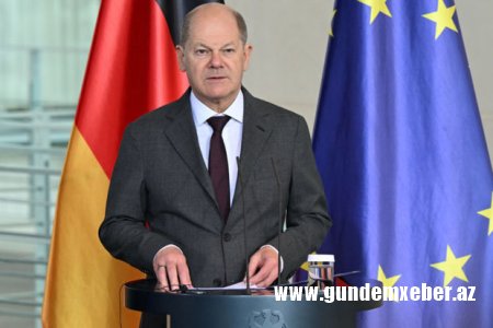 Almaniya kansleri Ukraynaya hava hücumundan müdafiə sistemlərinin verildiyini açıqlayıb