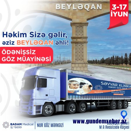 Pulsuz göz müayinələri Beyləqanda - "GÖZ TIRI" YOLA ÇIXDI