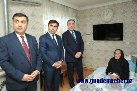 Gəncə şəhər rəhbərliyi Milli Qəhrəman Natiq Qasımovun ailəsini ziyarət ediblər - VİDEO