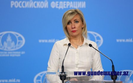 Zaxarova: Bakı ilə İrəvan arasında sülh Cənubi Qafqazda təhlükəsizliyin təminatı üçün ilkin şərtdir