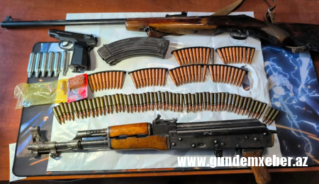 Bakıda polis əməliyyatı - Silah-sursat aşkarlandı