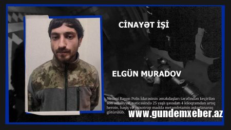 Nəsimi rayonunda sonuncu əməliyyat zamanı 4 kiloqram narkotik vasitə aşkarlanıb