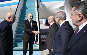 Prezident İlham Əliyev Ankaraya səfərə yollandı - FOTOLAR