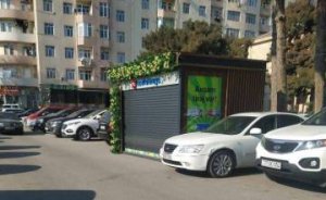 İcra Hakimiyyətinin qarşısına "Azərlotereya"nın köşkü qoyulub - Foto