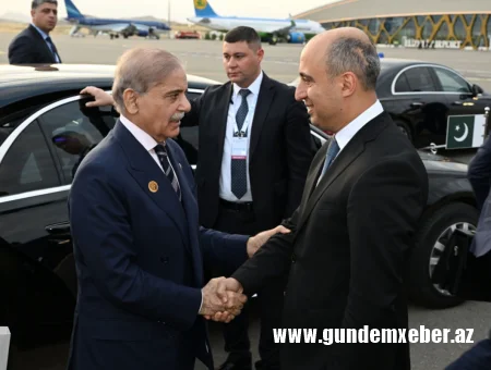 Pakistanın Baş naziri Məhəmməd Şahbaz Şərifin Azərbaycana səfəri başa çatıb