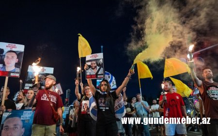 Tel-Əvivdə İsrail hökumətinə qarşı etiraz aksiyası keçirilir