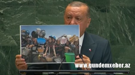 Ərdoğan BMT-də BU FOTONU göstərdi - Hər kəsi duyğulandırdı