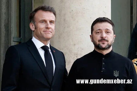 Makron Zelenski ilə görüşünü bir cümlə ilə şərh etdi