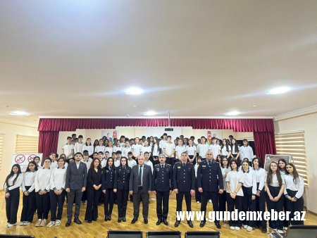 Polis Xətai və Nərimanov rayonlarında yerləşən təhsil müəssisələrində maarifləndirmə tədbirləri keçirib