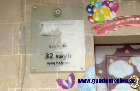 Yasamalda yerləşən 32 saylı bağçada yeməklər valideynlər tərəfindən hazırlanır? - VİDEO